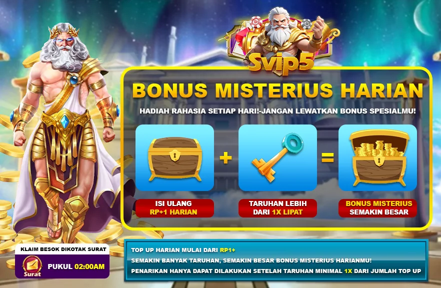 BONUS MISTERIUS HARIAN