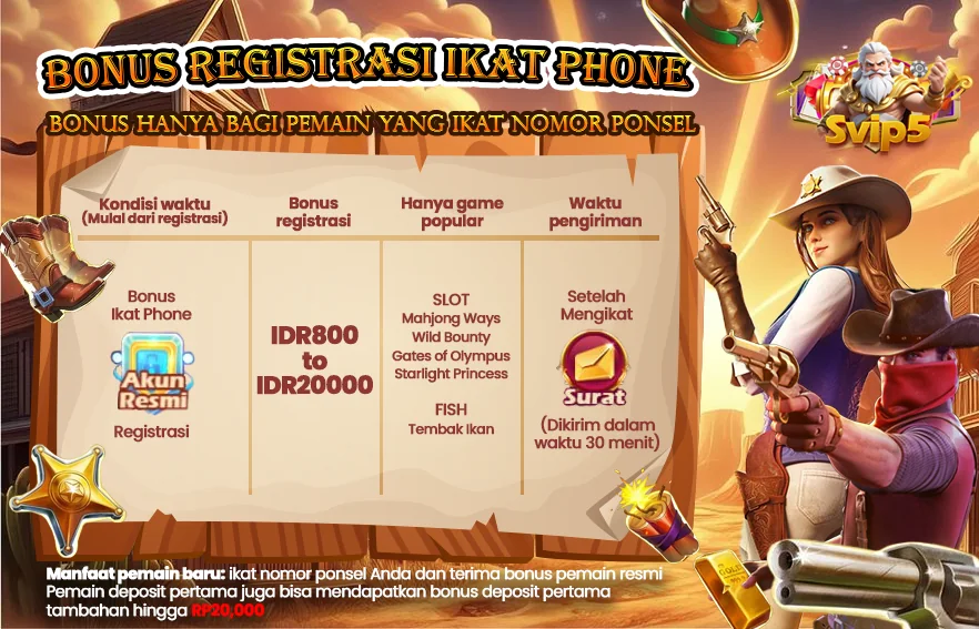 BONUS REGISTRASI IKAT PHONE
