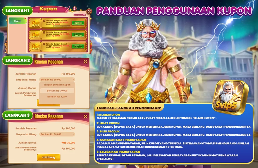 PANDUAN PENGGUNAAN KUPON